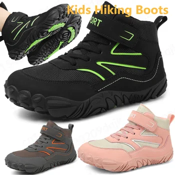 Wide Toe Children Snow Boots Little/Big Kids Minimalist Barefoot Shoes New Non-slip Boys Casual Shoes Comfortable Kid's Boot 1