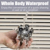 Electric Shaver 7D Floating Cutter Head Base Charging Portable Men Beard Trimmer Clipper Skull Shaver Waterproof Shaving 4