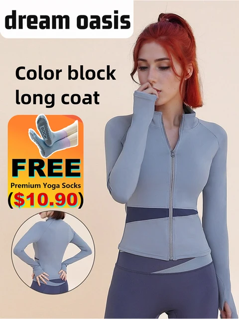 Professional 3 Piece Yoga Set Long Sleeve Athletic Wear Quick Dry Women's Workout Clothes Running Pilates Training Fitness