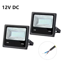 2 PCS DC 12V LED Flood Light 50W 4500lm 6500K Daylight White IP65 Waterproof for Outdoor Security Floodlight Lamp 1