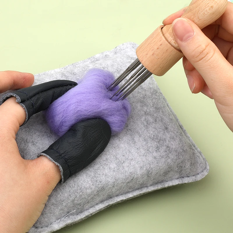 Fenrry 47 Colors Wool Felt Fibre DIY Needle Felting Materials Wool Felting Needle Tools Soft Roving Felt Fabric 5g/10g/20g/50g