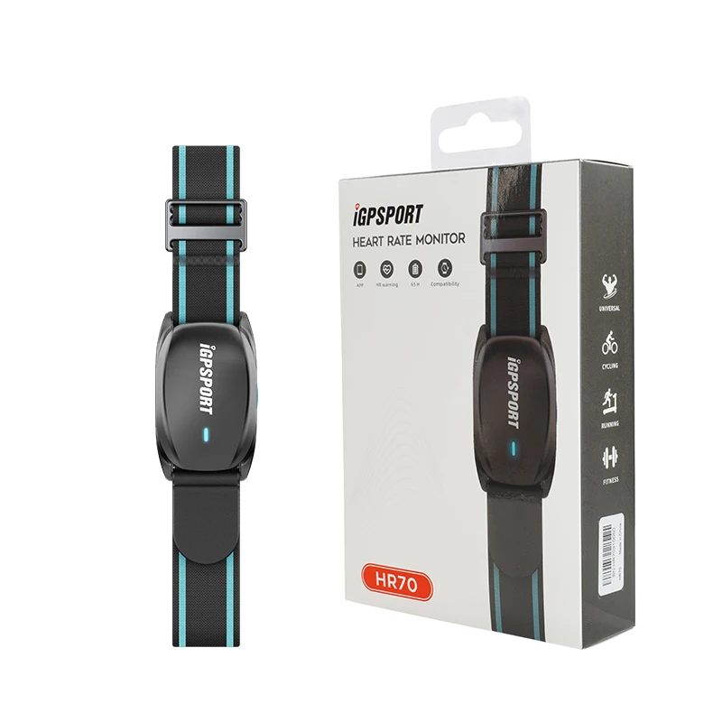 iGPSPORT 새로운 심박수 모니터 HR70 ANT + BLE 5.0 팔 야외 스포츠 피트니스 러닝 MTB 도로 사이클링 자전거 컴퓨터