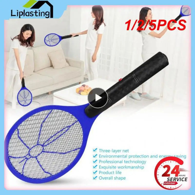 1/2/5Pcs Electric Fly Insect Bug Zapper Bat Handheld Insect Fly Swatter Racchetta Portatile Zanzare Killer Controllo Dei Parassiti Per