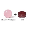 18-22mm pink crystal
