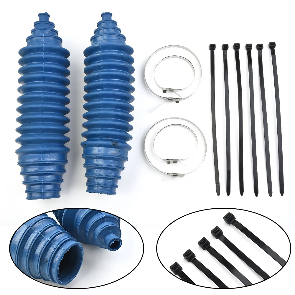 

Clamps Gaiter Pinion Boot Fittings Sapre Parts With Cable Ties Rack Steering Boot 2 Set Accessory High Quality