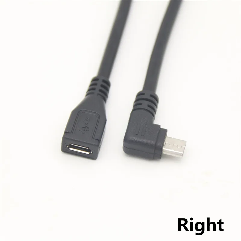 90 Degree Up Down Left Right Micro USB 2.0 Male to Female Extension Cable usb charging cable usb extension cable usb extension adapter usb cable adapter conversion cable adapter