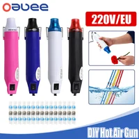 220V Hot Air Gun DIY Soldering Temperature Blower Gun Electric Power Hot Dryer Mini Heat Gun For Crafts Shrink Tubing Car Wrap 1