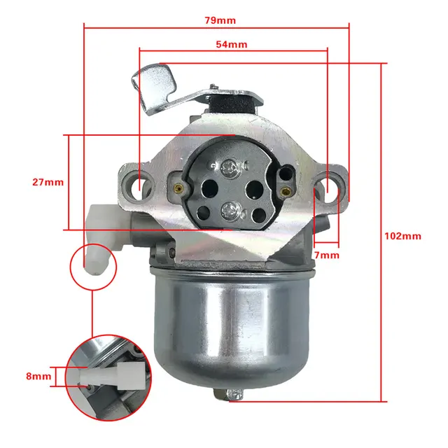 Connettore Tubo Carburante A Gomito YONGYAO – Per Motori Briggs & Stratton 692317 – Plastica E Metallo, 15x18mm