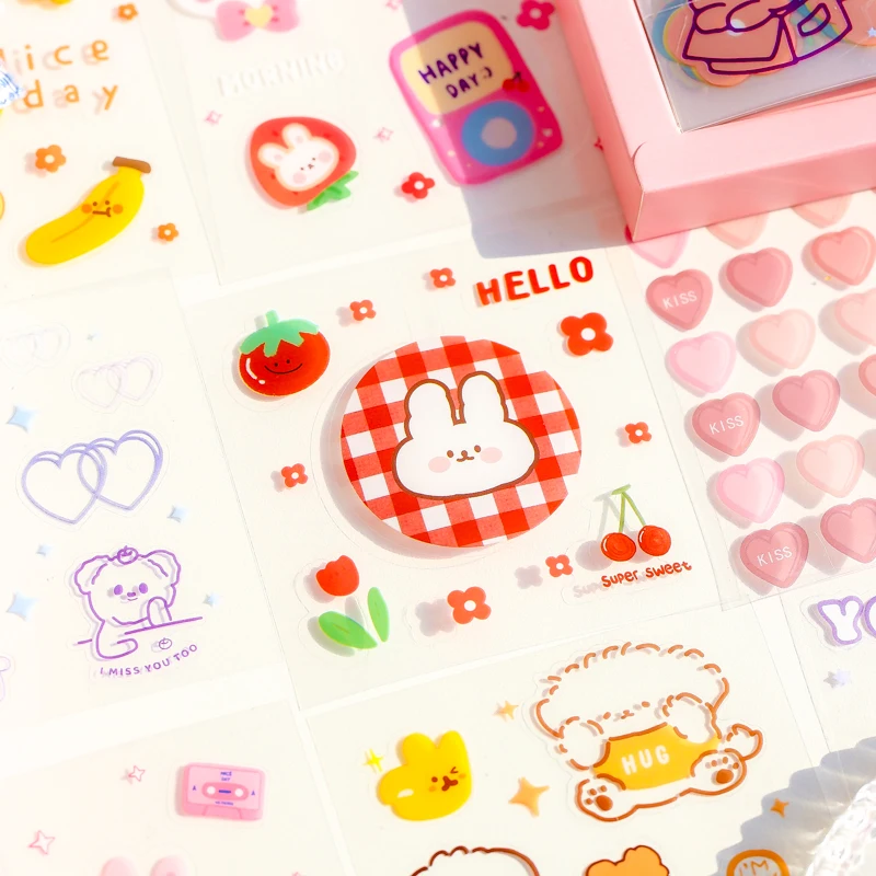 TULX cute stickers stationery stickers kawaii cute stationery kawaii  stickers art supplies cute stickers - AliExpress