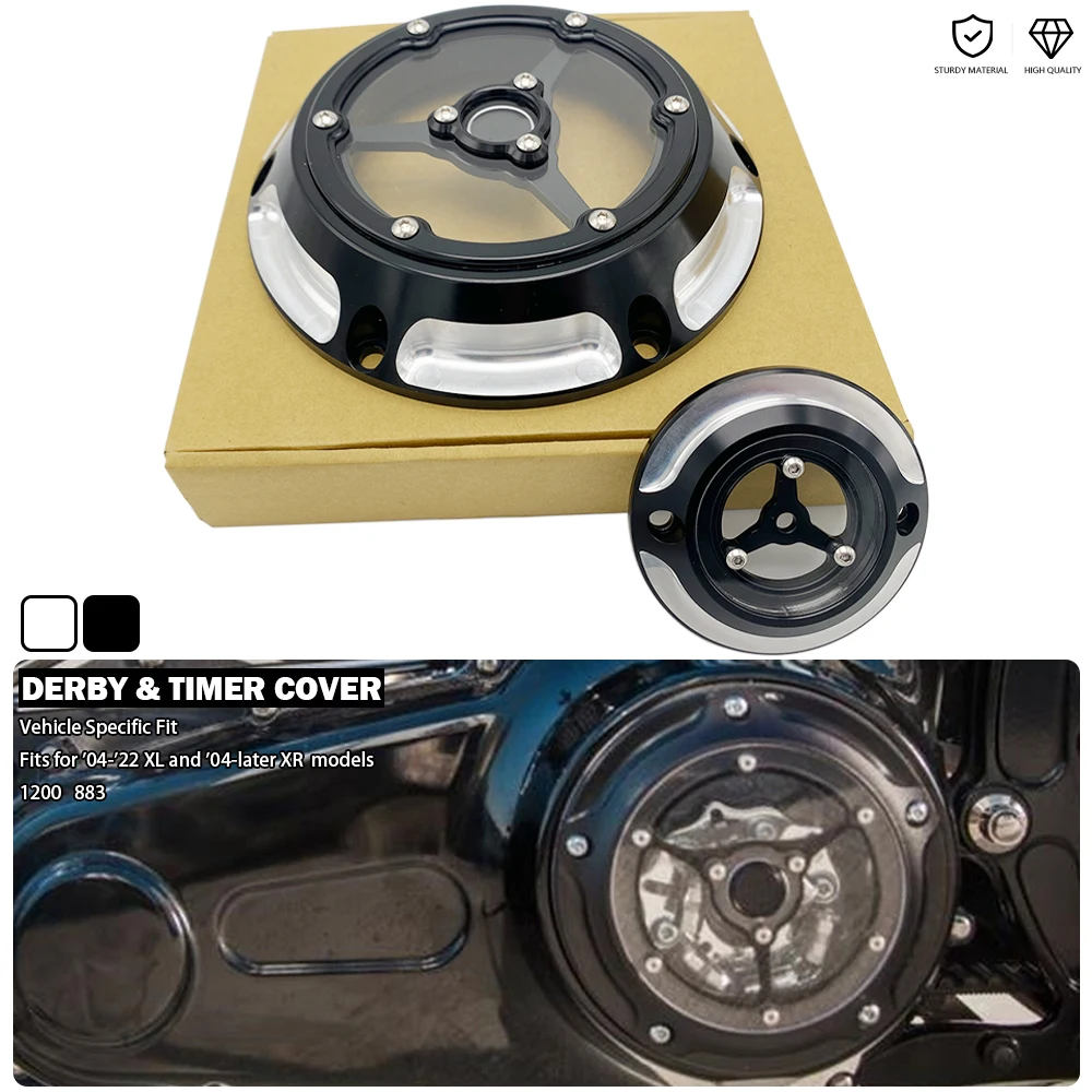 Motore Frizione Timer Shield Derby Cover Per Harley Sportster 883 Xl883 883L Low Xl883L Xl883R 50Th Anniversary Xl50 Iron Xl883N