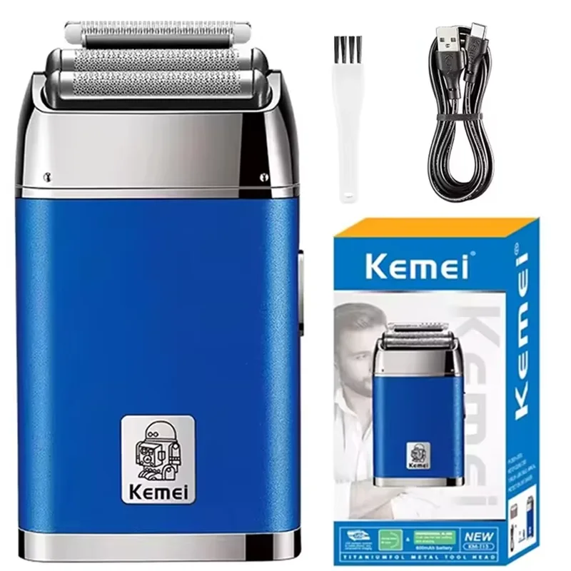 Kemei Men's Electric Beard Shaver Electric Shaved Shaver Rechargeable shaver lithium battery
