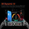 Military Smart Watch Men 2.01"HD 240*296 Screen 3ATM Waterproof Flashlight 400mAh Battery Heart Rate Sport BT Call Smartwatch 4