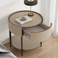 Table De chevet au Design Unique, esthétique moderne, Style italien De luxe, tiroirs De rangement, meubles De chambre à coucher 3