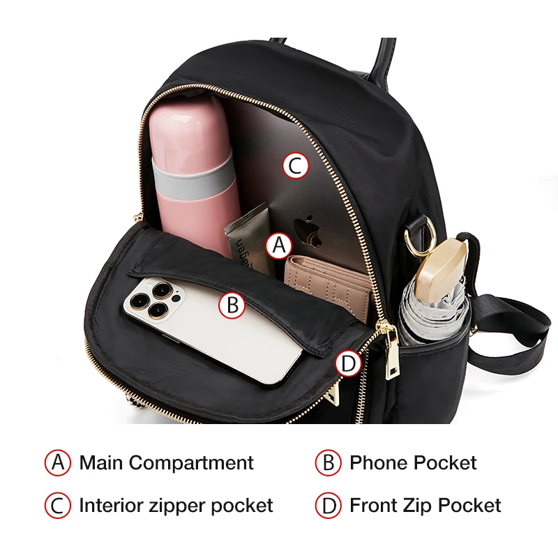 FOXER Unisex Anti-Theft Backpack Large Capacity Lady Travel Bag Women Soft Business Laptop Briefcase Female Casual Shoulder Bags
