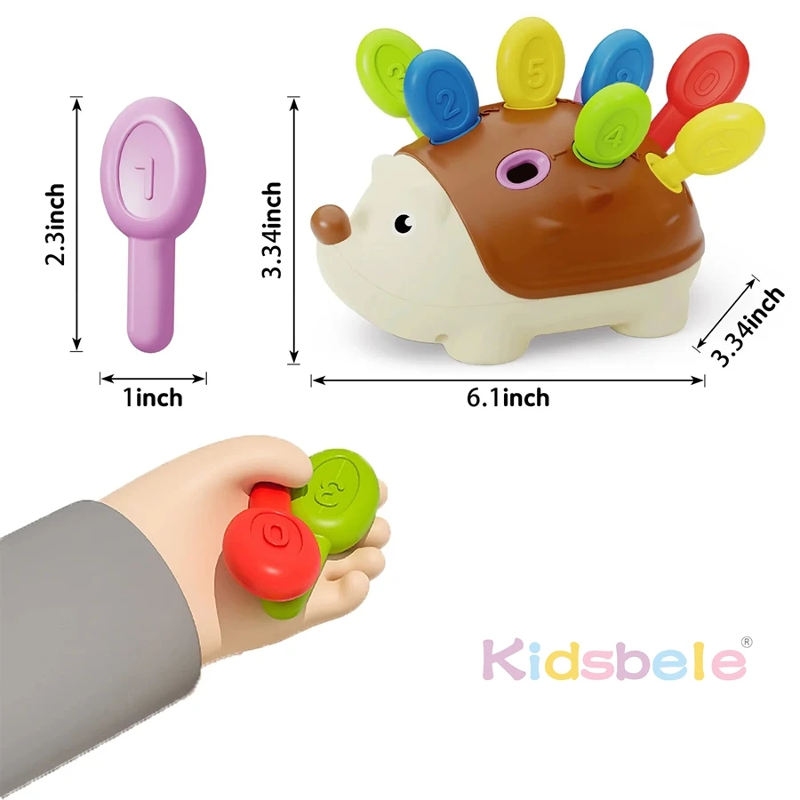 4 in1 bambino giocattolo Montessori forma del bambino blocchi di smistamento perline di allenamento giocattoli abilà motorie fini per l'attivà sensoriale prescolare del bambino  26