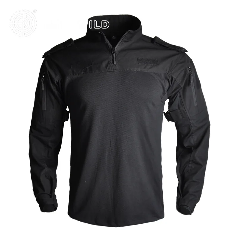 

Men's Combat Shirt Outdoor Hiking T-shirt Military Tactical Shirt Camouflage Long Shirt Airsoft Shooting Hunting Clothes