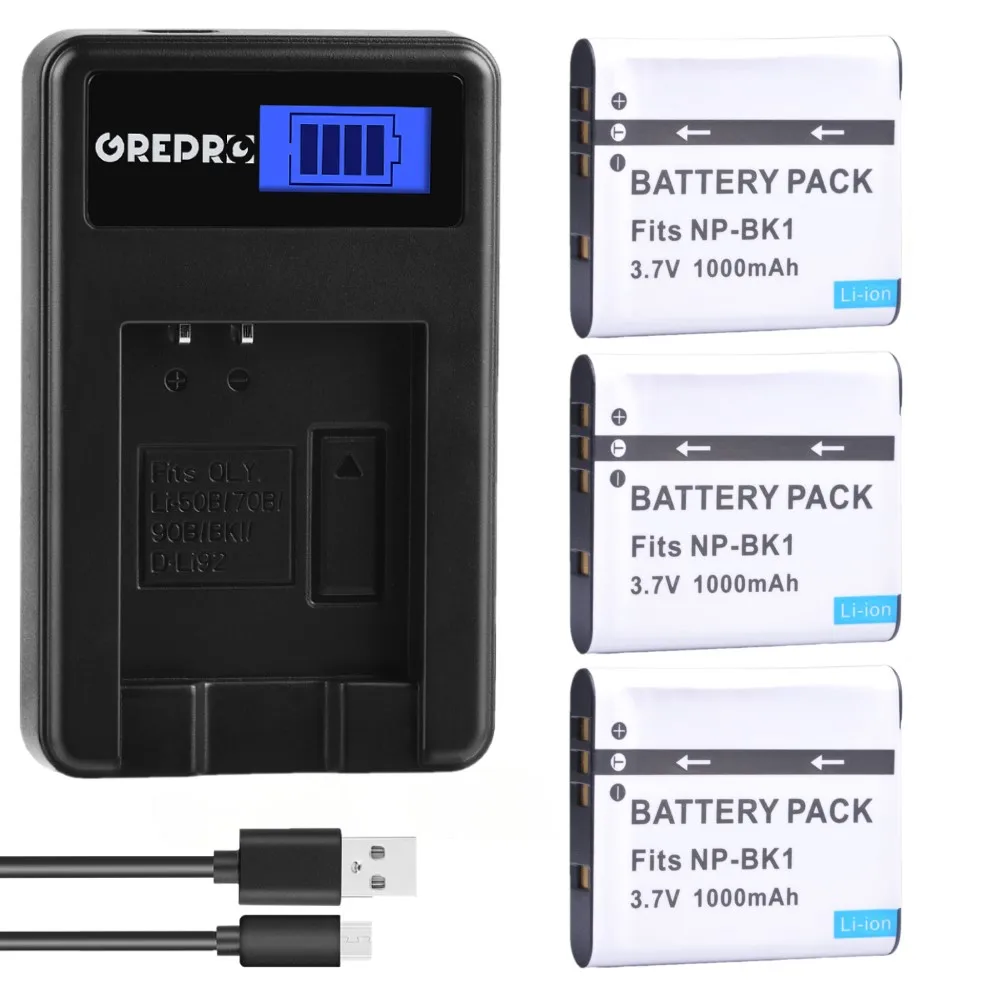 Norifon NP-BK1 USB Charger for Sony Cyber-Shot DSC-S750, DSC- S780, DSC-S950, DSC-S980, DSC-W180, DSC-W190, DSC-W370, MHS-PM5, Webbie HD, Webbie MHS-PM1 Camera and More