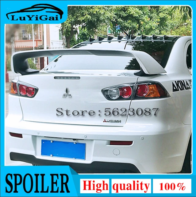 Painted Factory Style Spoiler Wing Abs For Mitsubishi Lancer Spoiler Evo 10  X 2008 - 2019 Rear Spoiler Wings - Spoilers & Wings - AliExpress