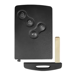 4 - Button Smart Remote Key Shell with Blade - Premium Car Key Case Replacement (Key Shell with VA2)