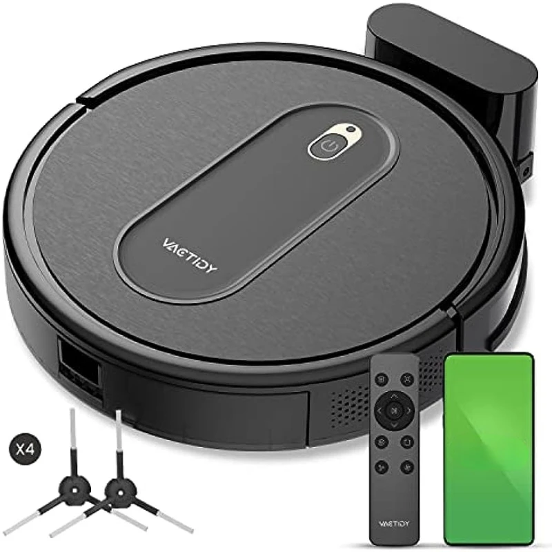 

DCNB Sweeper robot,Slim,Quiet,Automatic Self-Charging Robotic Vacuum Cleaner,Daily Schedule Cleaning,WiFi/App/Alexa/Siri Control