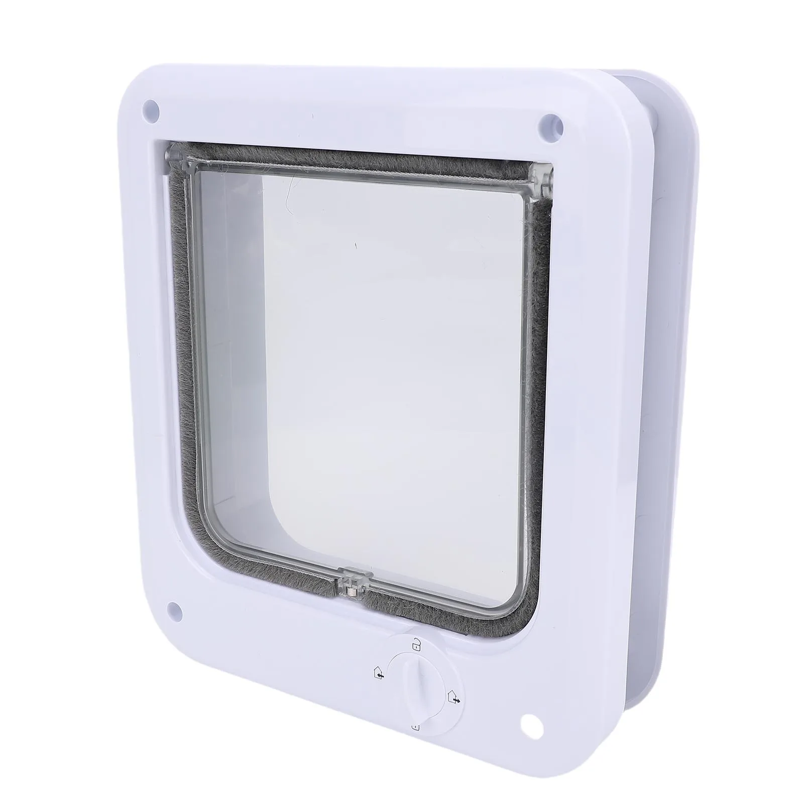 Indoor Pet Flap Door Pet Flap Door Multifunctional Minimalist Design 4 Way Control Cat Dog Swing Pet Door for Fence Window