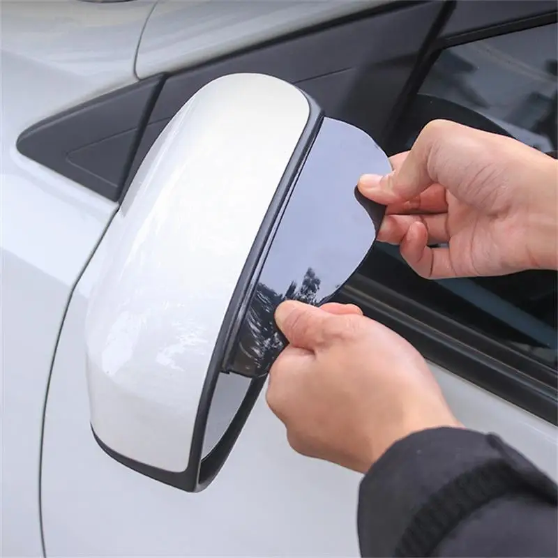 2pcs Car Rearview Mirror Rain Eyebrow Protector Rain Cover Car Rearview Mirror Sun Visor Shade Rain Shield Eyebrow Universal