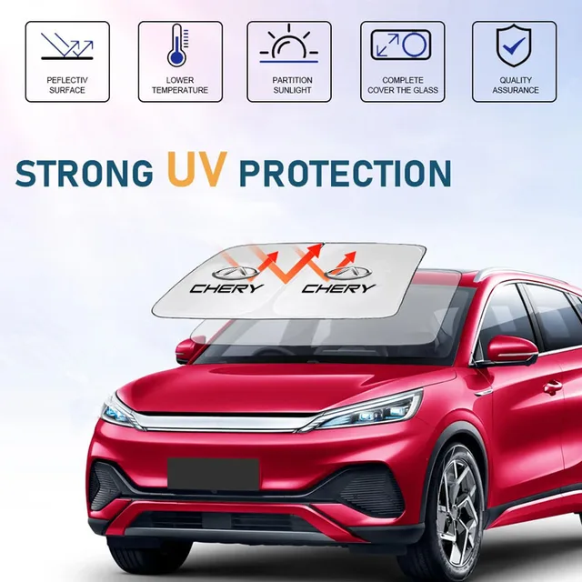 Car Windshield Sunshade Umbrella Summer Sun Protection Sunshade for Chery QQ Tiggo 2 3 4 7 8 Pro T11 Arrizo 3 A13 IQ Fulwin 6