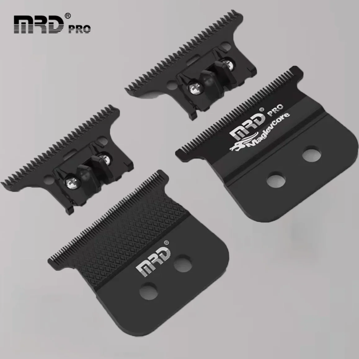 MRD Pro Men's Professional Hair Clipper Original Horn Cutter Trimmer Faded Blade Fixed Knife Moving Knife Pick Knife Accessories