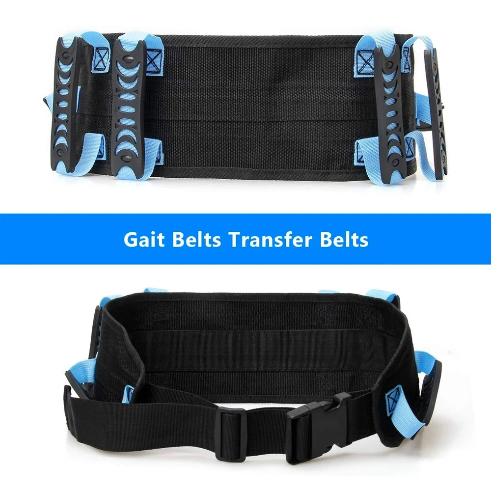  Essential 50" Gait Belts for Safe Lifting of Seniors - Ideal Walking and Standing Assist Aid for Bariatric, Elderly, Handicap, and Occupational Use transfer belts
