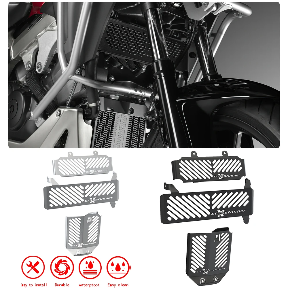 

VFR 800 X 2023 2024 Motorcycle Upper Lower Radiator Grille Guard Oil Cooler Cover Protector For Honda VFR800X Crossrunner 2015-