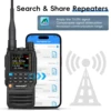 TIDRADIO H3 Walkie Talkie Air Band Long Range Two Way Radio Phone APP Wireless Programming Ham GMRS Type-C Programming & Charge 5