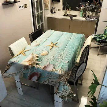 Modern Minimalist Style Rectangular Waterproof Oxford Cloth Table Cloth Home Textile Kitchen Decoration Tablecloth Mantel Mesa 1