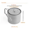 TOAKS 550ml Pot, Titanium Cup (Ultralight Version) Outdoor Tableware Camping Mug 2