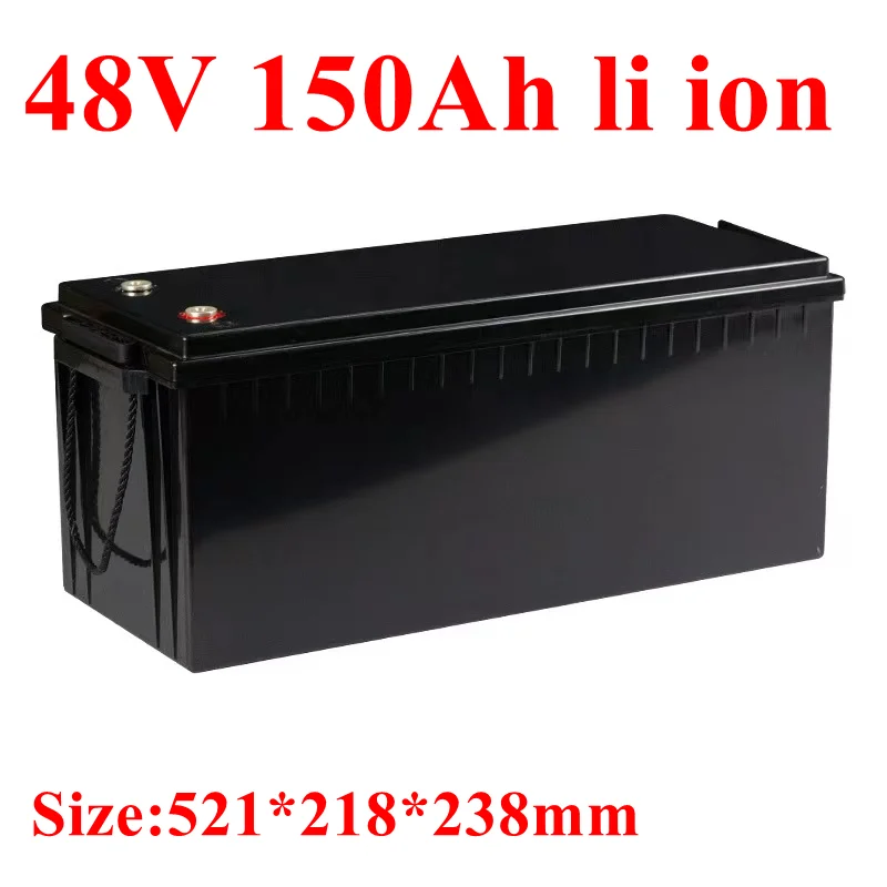 

48v 150AH li-ion Lithium Replace power battery 48v 100Ah 5kwh 7kwh for Golf cart backup RV EV inverter Solar System +10A charger