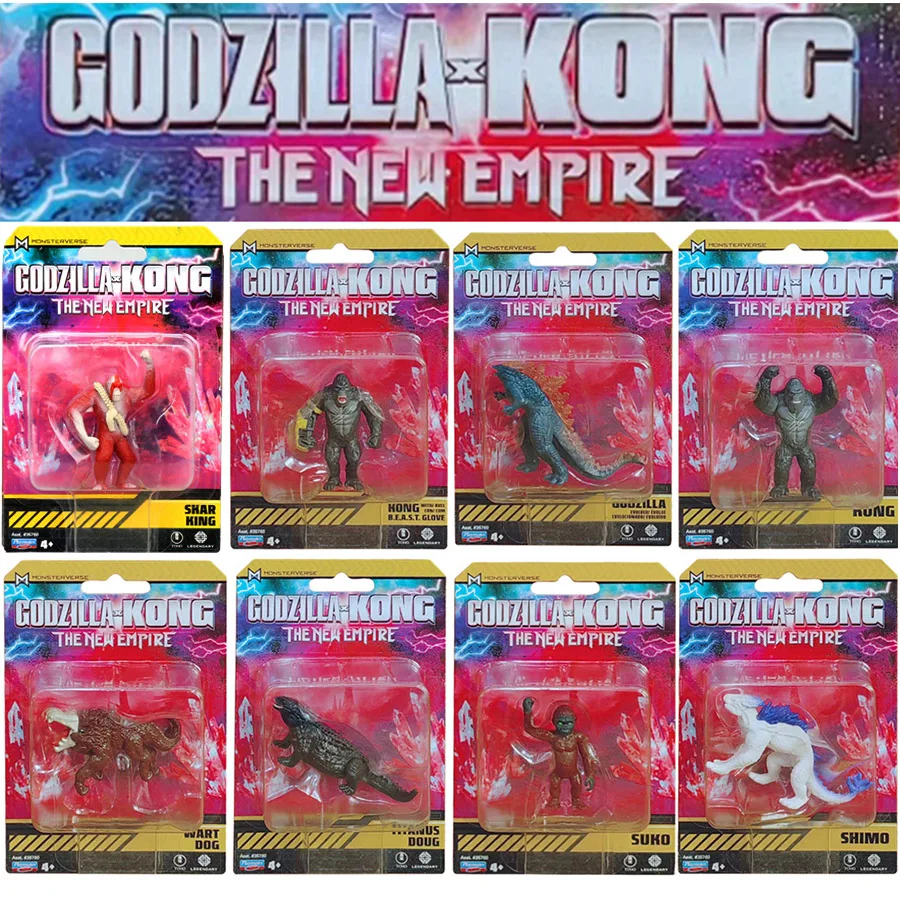 Миниатюрная экшн-фигурка Godzilla VS Kong New Empire 2024, Коллекционная модель Shimo Suko Doug Skar King Beast King, игрушка для мальчиков, детские подарки