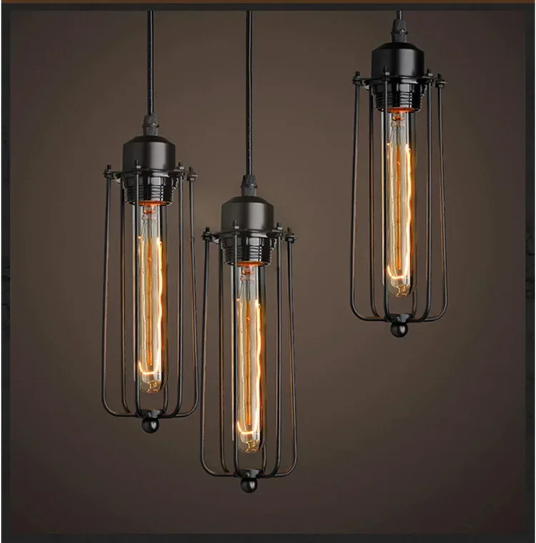 Description Picture 6 of itemCreative Restaurant Chandelier Retro Wrought Iron Bar Table Cafe Shop Beauty Salon Internet Cafe Box Industrial Style Lamps