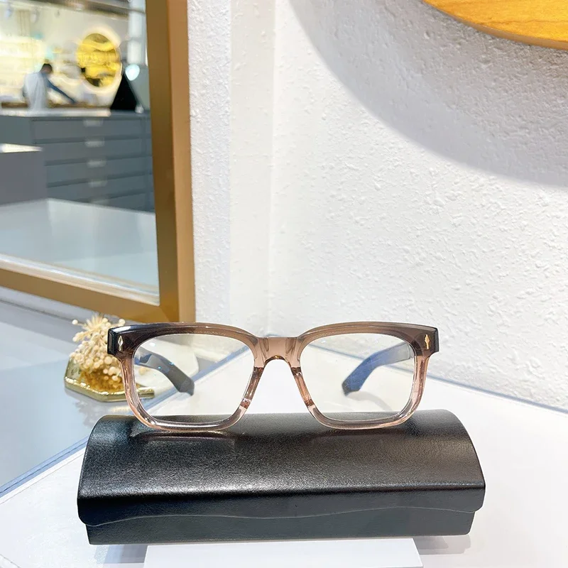 

JMM PLAZA Acetate Square Man Fashion Glasses Frames Optical Eyewear Reading Glasses Woman Pure Handmade Personalized Eye Glasses