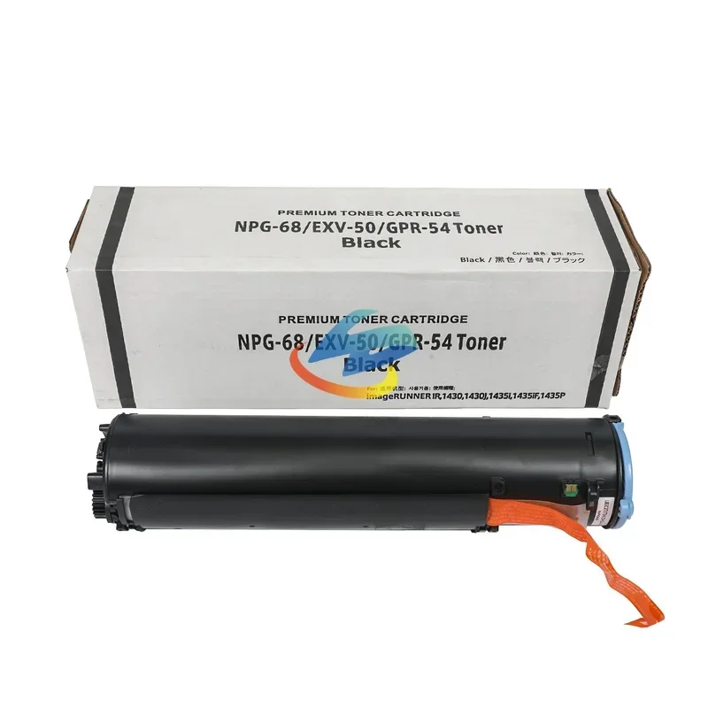 1PCS G68 GPR-54 C-EXV50 Toner Cartridge Compatible for Canon IR 1435 1534 IR1435 IR1534 NPG68 Toner Powder BK500g