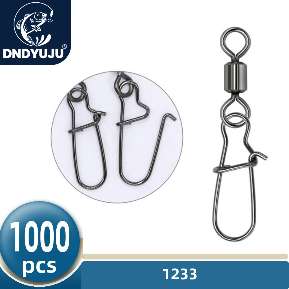 

DNDYUJU 1000 шт. рыболовный соединитель медная вращающаяся вертлюжная застежка из нержавеющей стали рыболовные аксессуары для рыболовного крючка приманка SwivelsTackle