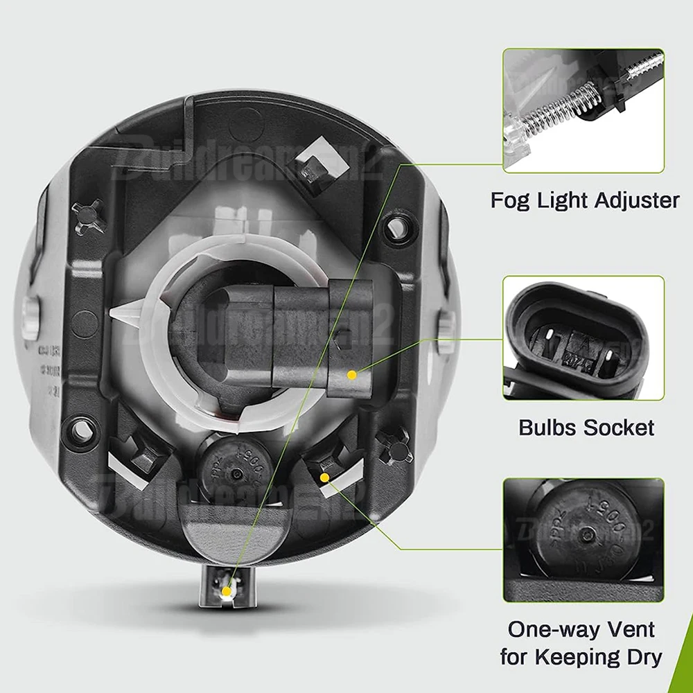 Фото 2 шт., галогенная лампа для Jeep Grand Cherokee 9005 2005 2006 2007 2008 2009 №3