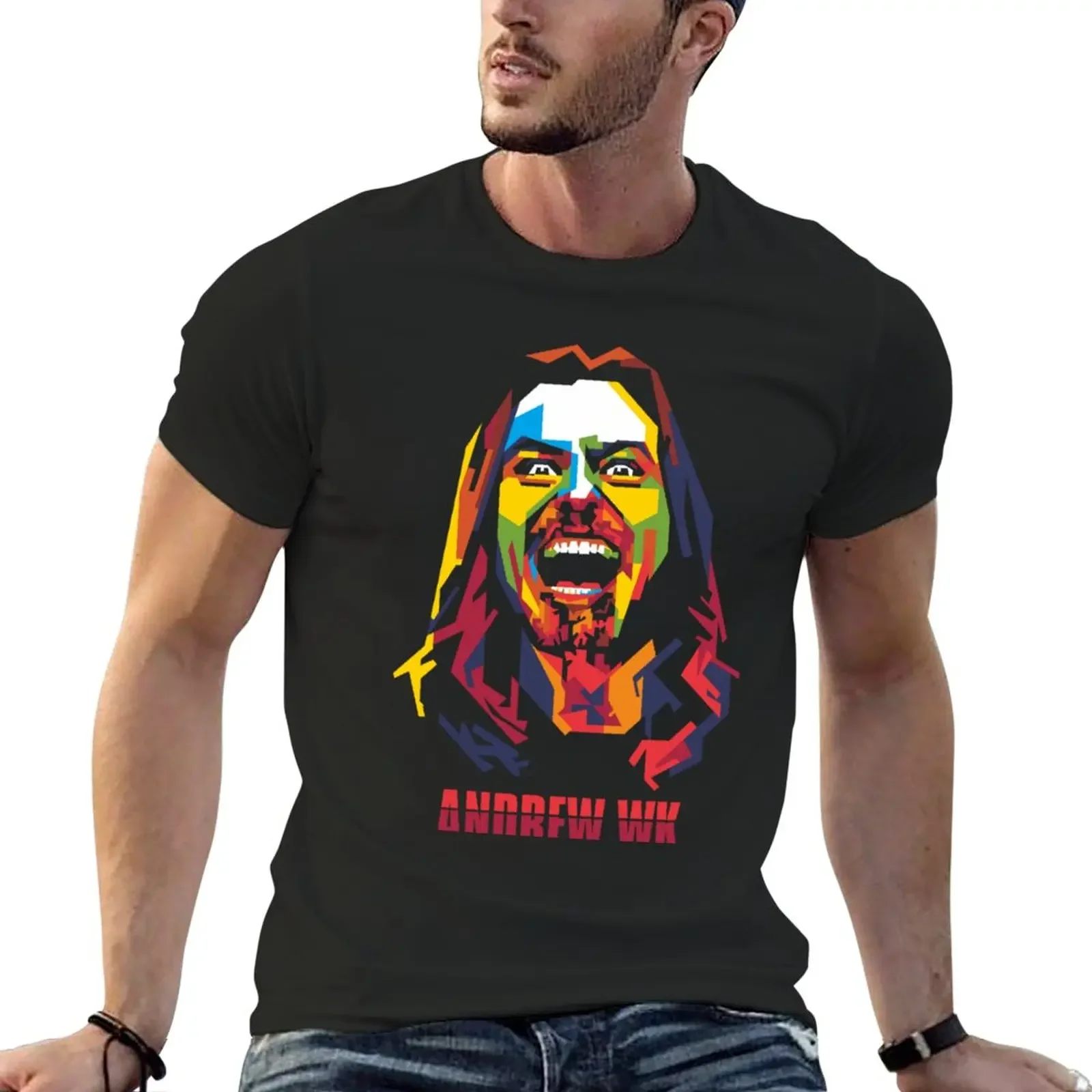 

Andrew W.K Classic . T-Shirt boys whites korean fashion tshirts for men