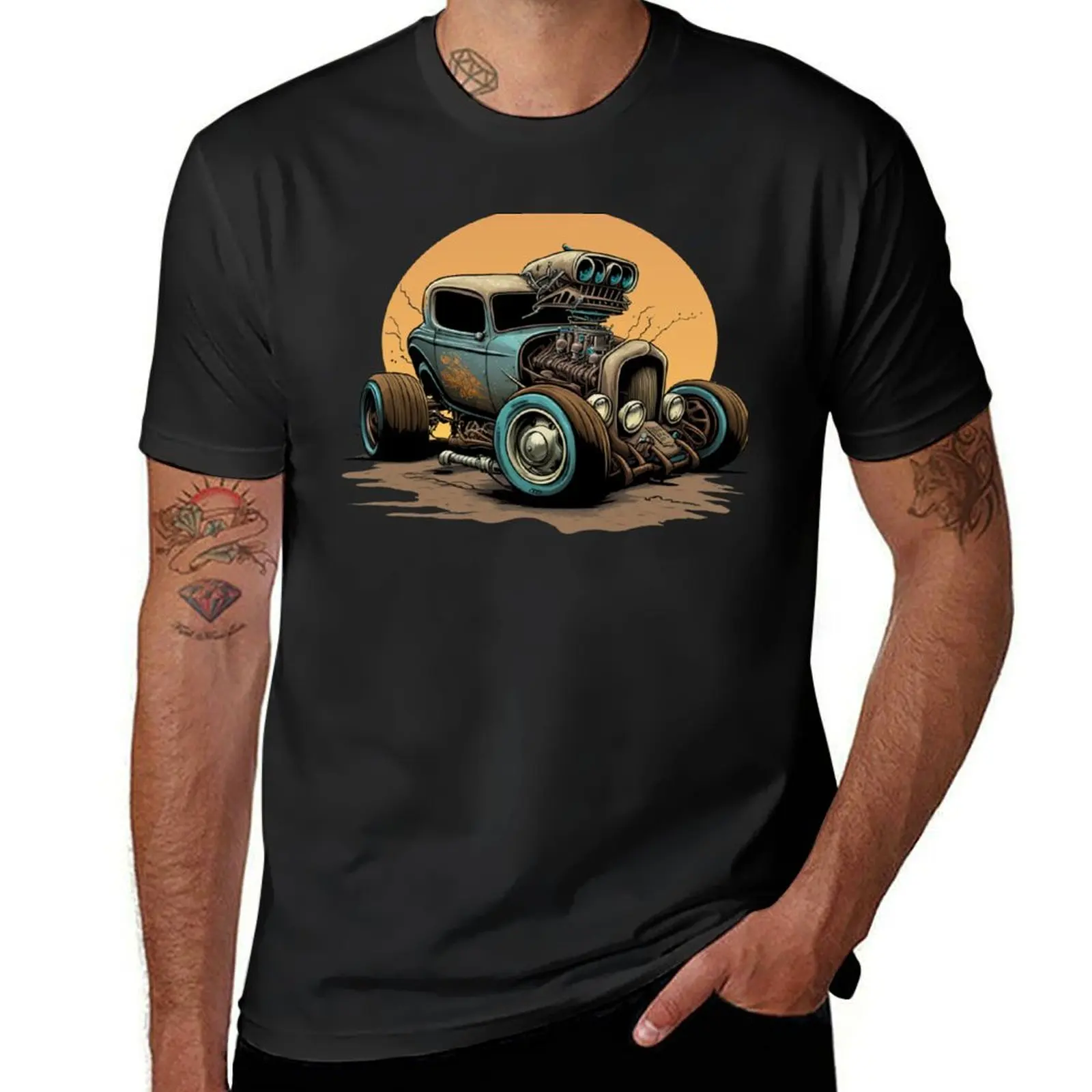 

Cute Hot Rod T-shirt Aesthetic clothing korean fashion mens t shirt