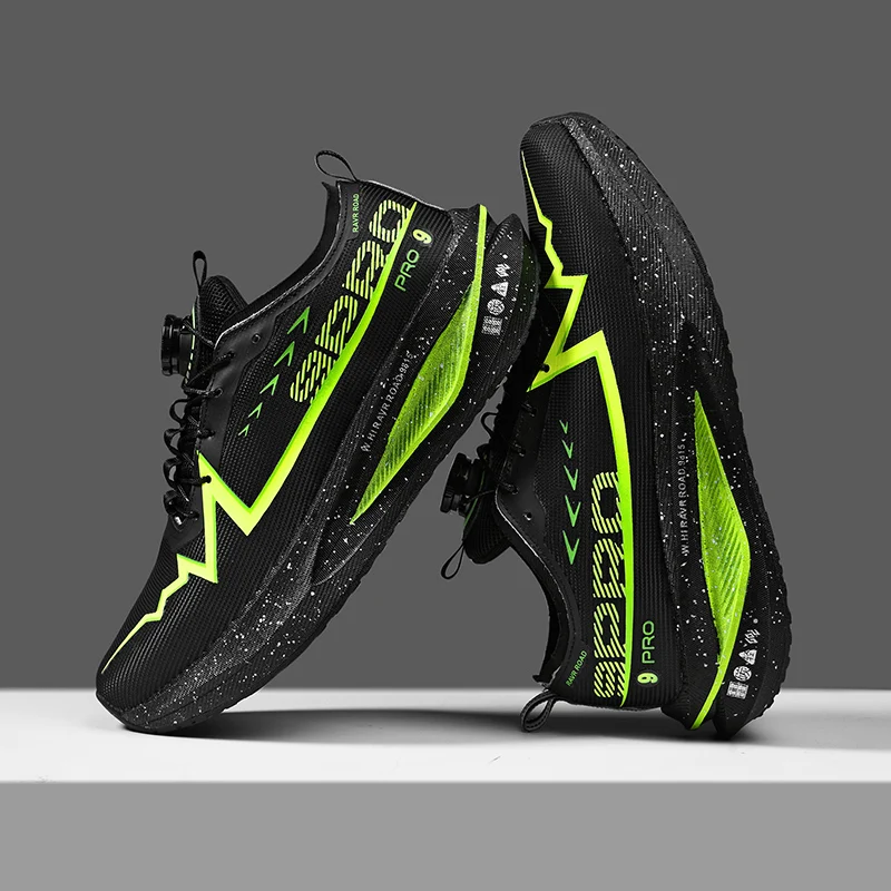 Unisex Breathable Mesh Running Shoes with Shock-Absorbing Sole
