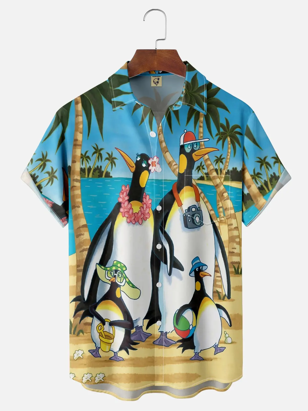 Hawaii Men's Shirt 3D Print Funny Cartoon Animal Short-sleeved Tops Summer Casual Men's Clothes Street fashion shirt for boys 4