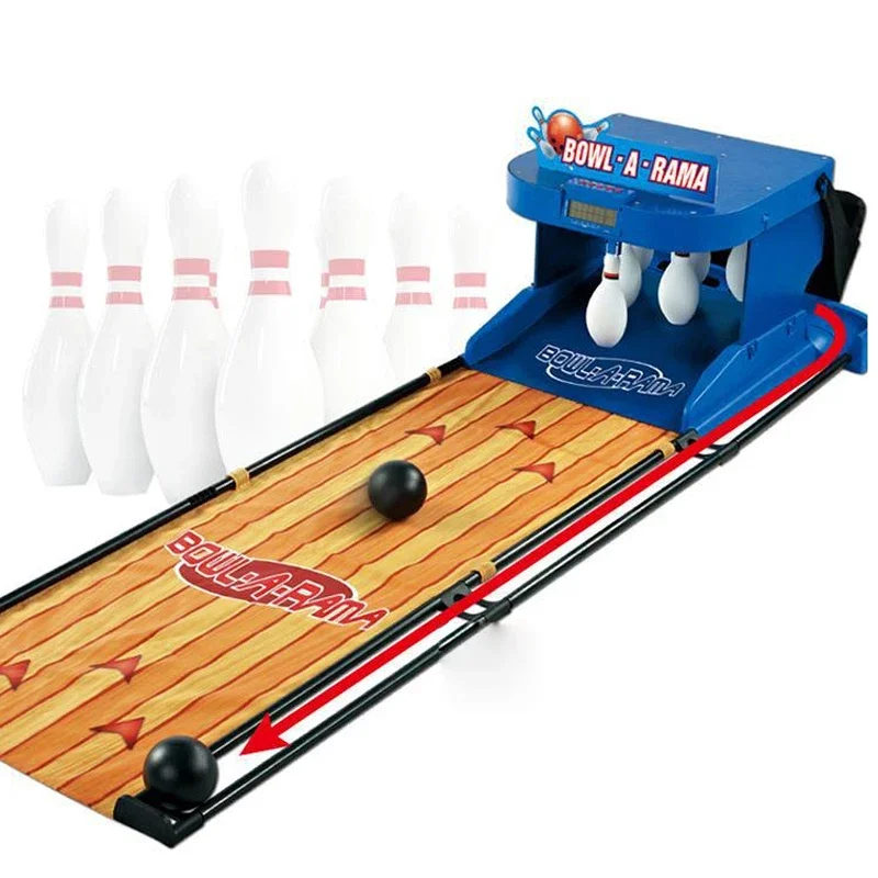 Mini automatic machine indoor sport kids bowling toy set