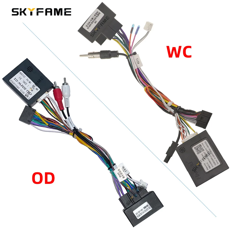 Adaptateur Faisceau Câble 16 Broches Pour BMW - Décodeur Canbus Pour Autoradio Android