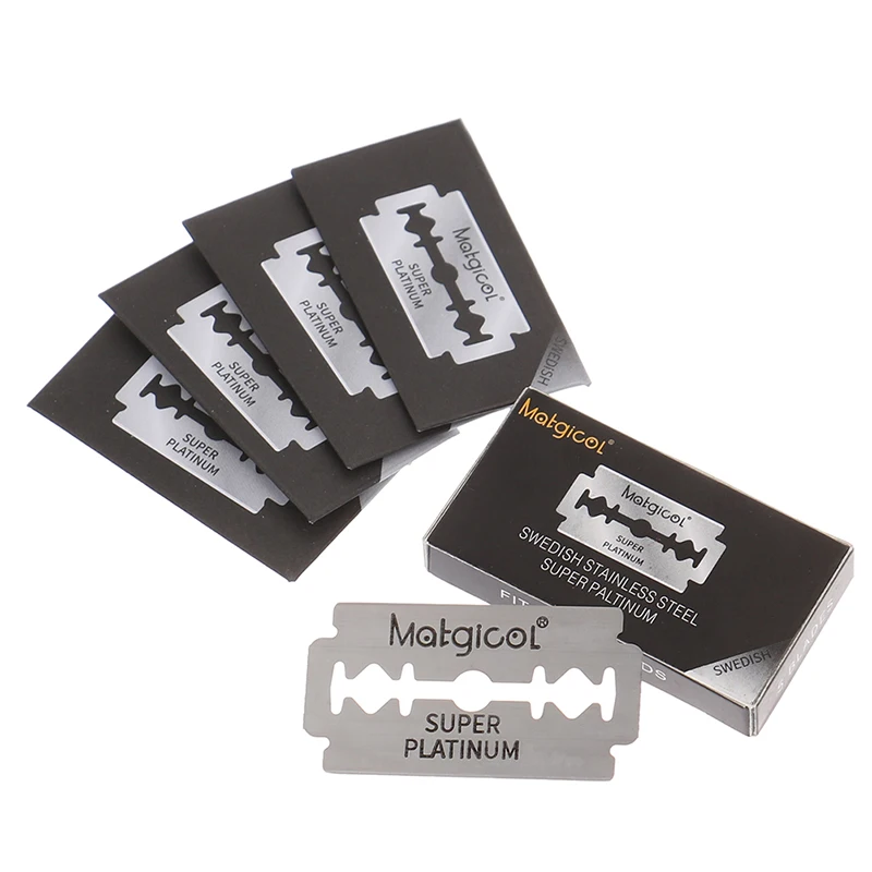 

Stainless Steel Shaver Blades Razor Hair Cutting Sharper Thinning Shaving Knife Double Edge Blades