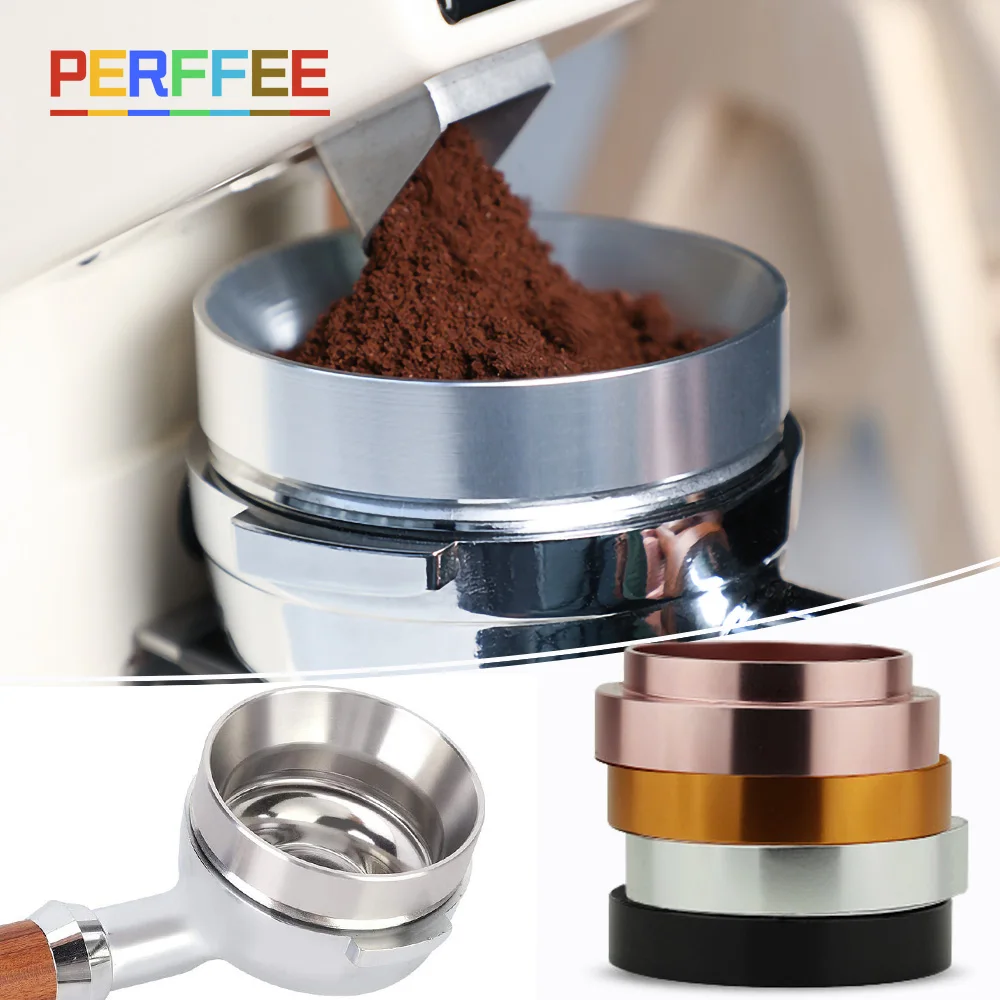 

Espresso Dosing Ring for Coffee Portafilter Aluminum 51/53/58mm Dosing Funnel Coffee Machine Accessories Brewing Coffee Tool