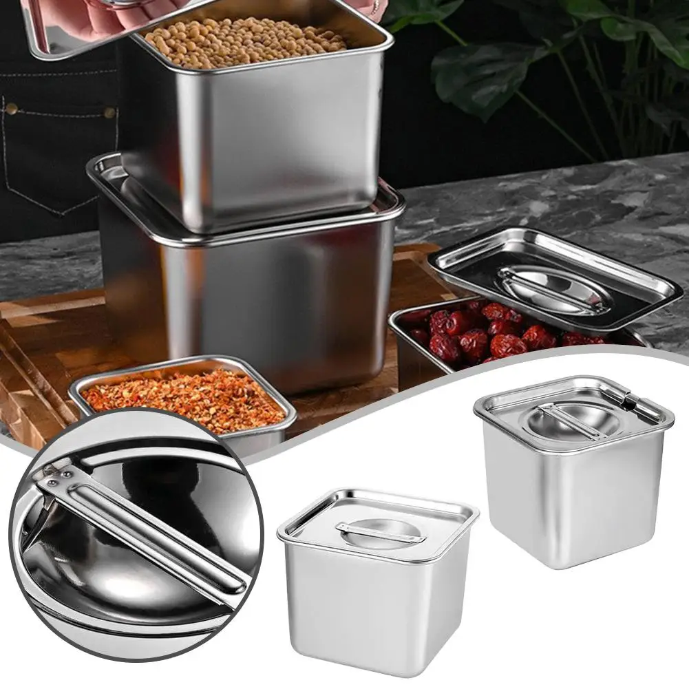 Food Grade Steel Airtight Spice Jar Set - 2025 Kitchen Oil Storage Containers