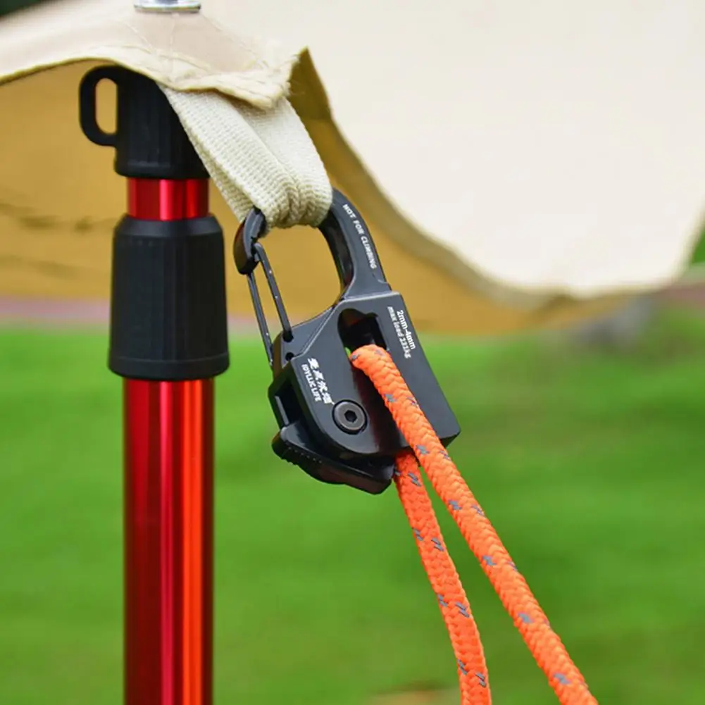 Tent Rope Tightener Rope Tensioning Tool Durable Core Lanyard Adjuster Camping Gear Strong Load-bearing Portable